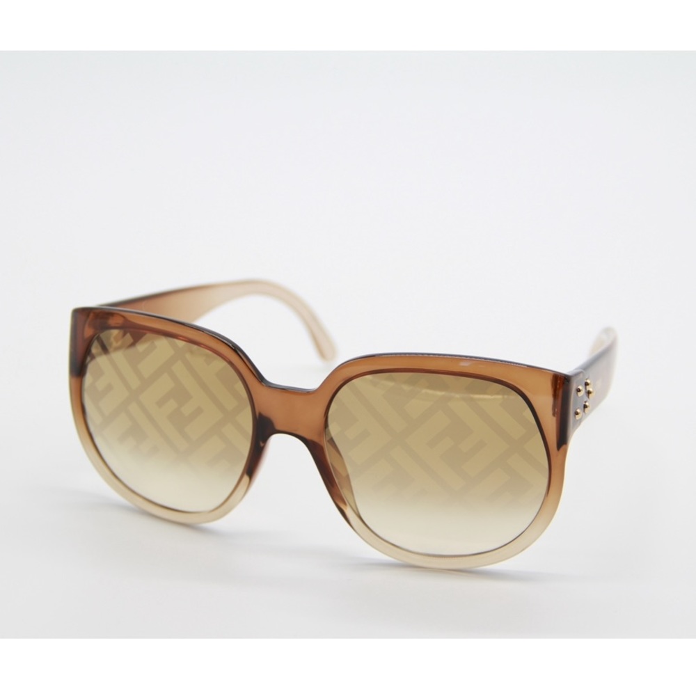 NEW FENDI FF0403/G/S 09Q BROWN SQUARE SUNGLASSES FENDI FF 0403/G/S - Picture 3 of 13